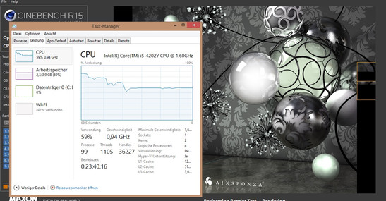 Бенчмарк Cinebench выявил троттлинг.