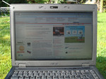 Работа с Asus B80A на улице