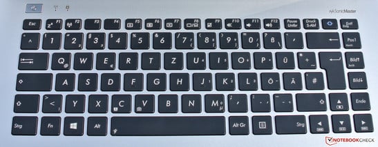 Клавиатура не имеет цифрового блока.