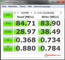 Информация о системе: CrystalDiskMark 3.0