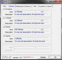 Информация о системе: CPU-Z Cache