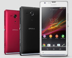 Xperia SP доступна в красном, чёрном и белом цвете.