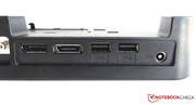Коннекторы на док-станции: 2x USB, 1x eSATA, 1x Displayport