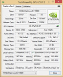 GPU-Z Nvidia Geforce GT 750M