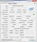 GPU-Z: информация об Intel HD Graphics 4600