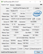 Технические характеристики графической подсистемы NUC6i5SYH