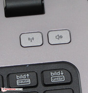 Есть отдельные клавиши для включения/выключения Wi-Fi и динамиков.