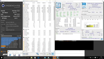 Cinebench R15 Многоядерный @3.1 ГГц (от сети)