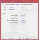CPU-Z: информация об оперативной памяти