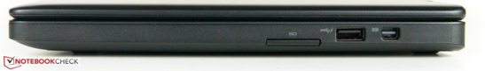 Справа: картридер, USB 3.0, mini-DisplayPort