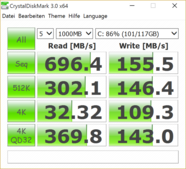 CrystalDiskMark (с NVMe-драйвером)