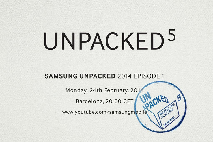 Приглашение Samsung на шоу Unpacked 5.