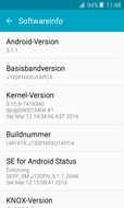 Информация о прошивке (Android 5.1.1, версия ядра - 3.10.9)