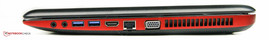 Справа: 2x аудио, 2x USB 3.0, HDMI, Ethernet, VGA