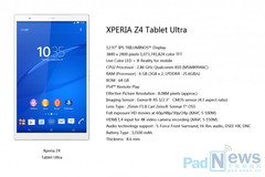 Sony Xperia Z4 Tablet Ultra