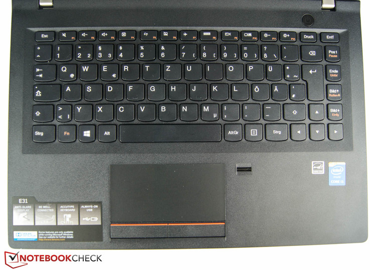Новый ноутбук E31-70 снабжен качественными устройствами ввода