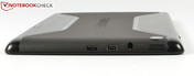 micro-USB, micro-HDMI, аудиопорт 3.5мм, кнопка питания