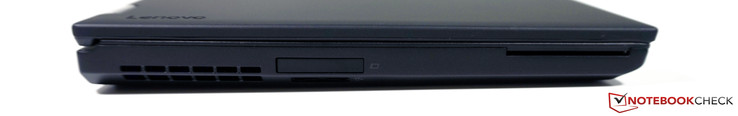 Левая сторона: слот ExpressCard (34 мм), слот смарт-карт