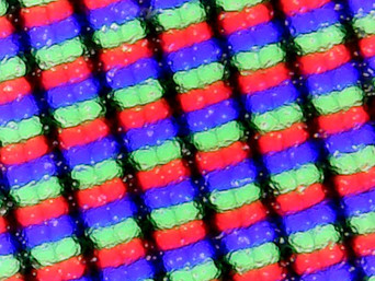 Сетка субпикселей под увеличением (пиксельная плотность - 141 PPI)