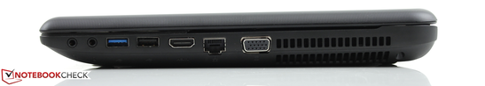 Справа: 2х Аудио, USB 3.0, USB 2.0, HDMI, LAN, VGA