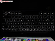 Подсветка клавиатуры на максимальной яркости