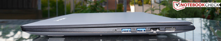 Справа: микрофон, USB 3.0, Ethernet, HDMI
