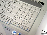 Клавиатура имеет понятную раскладку и отдельный числовой блок.