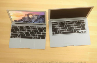Предполагаемый дизайн будущих MacBook Air (изображение: MacRumors)