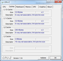 Информация о системе: CPUZ Cache