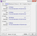 CPU-Z: кэш