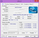 Systeminfo CPUZ CPU