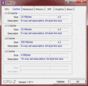 System info CPUZ Cache