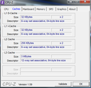 Информация о системе: CPUZ Cache