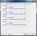 Информация о системе: CPUZ Cache