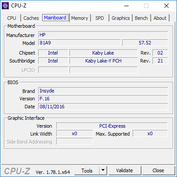 CPU-Z - сведения о материнской плате