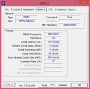 CPU-Z: оперативная память