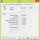 CPU-Z: информация о памяти