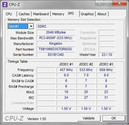 Информация о системеo CPUZ RAM SPD 1