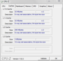 Информация о системе: CPUZ Cache