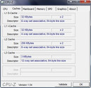 Информация о системе: CPU-Z Cache