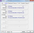 Информация о системе: CPUZ Cache