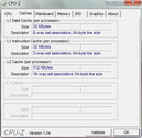 Системная информация CPUZ Cache