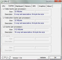 Системная информация CPUZ Cache