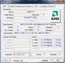 Информация о системе: CPUZ CPU