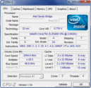 Информация о системе: CPUZ CPU