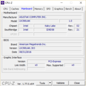 CPU-Z материнская плата