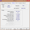 CPU-Z: информация о системе (память)