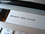 Звуковая система ноутбука поддерживает режим Dolby Home Theater.