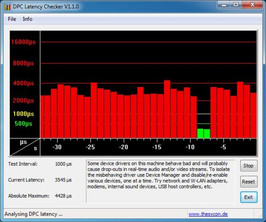 DPC Latency Checker нормальный режим