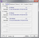 System info CPUZ Cache